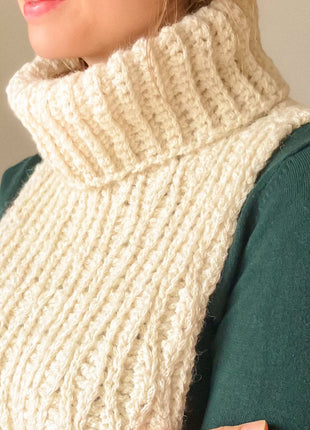 Patrón de crochet para calientacuellos alpino