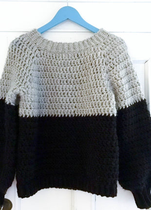 Chunky Balloon Sweater Crochet Pattern