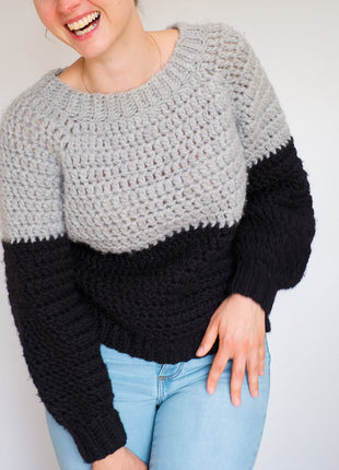 Chunky Balloon Sweater Crochet Pattern