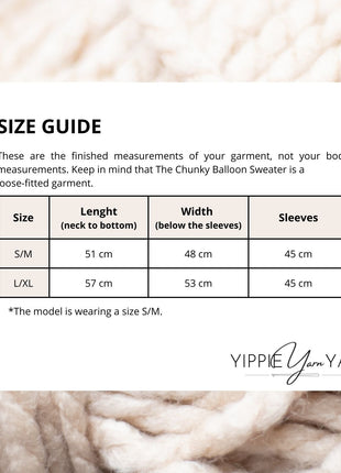 Chunky Balloon Sweater Crochet Pattern