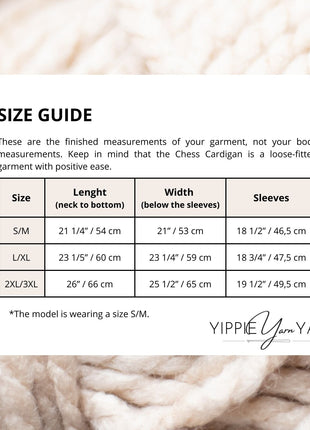 Chess Cardigan Crochet Pattern