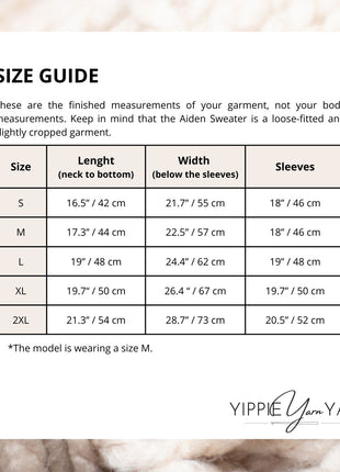 Aiden Sweater Crochet Pattern