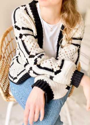 Chess Cardigan Crochet Pattern