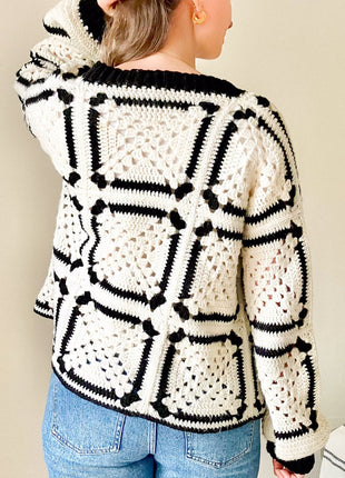 Chess Cardigan Crochet Pattern