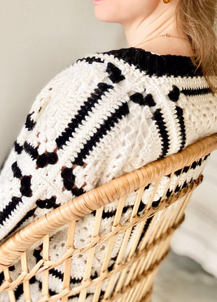 Chess Cardigan Crochet Pattern