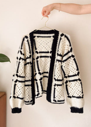 Chess Cardigan Crochet Pattern