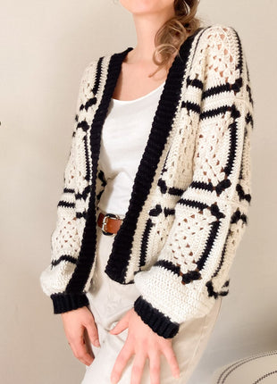 Chess Cardigan Crochet Pattern