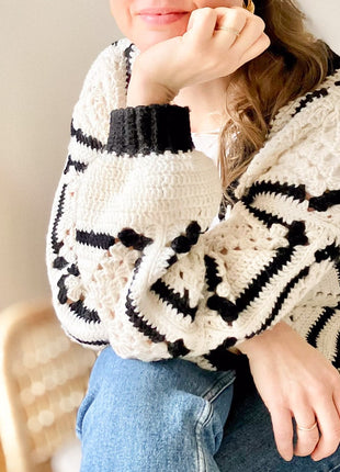Chess Cardigan Crochet Pattern