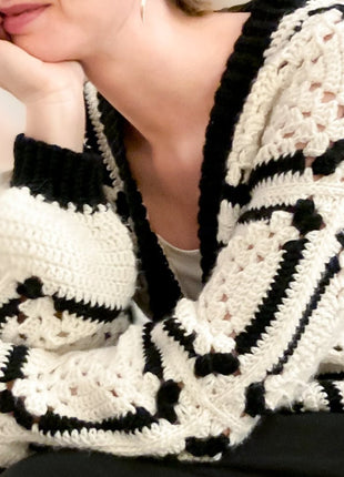 Chess Cardigan Crochet Pattern