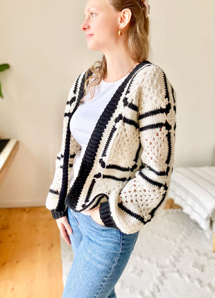 Chess Cardigan Crochet Pattern