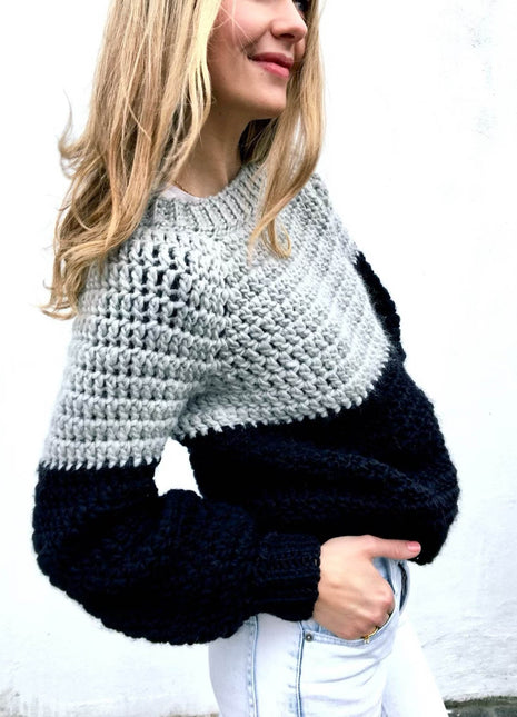 Chunky Balloon Sweater Crochet Pattern
