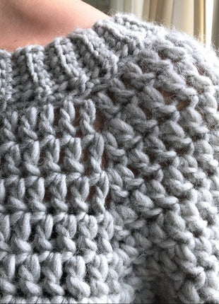 Chunky Balloon Sweater Crochet Pattern