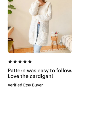 Milani Cardigan Crochet Pattern